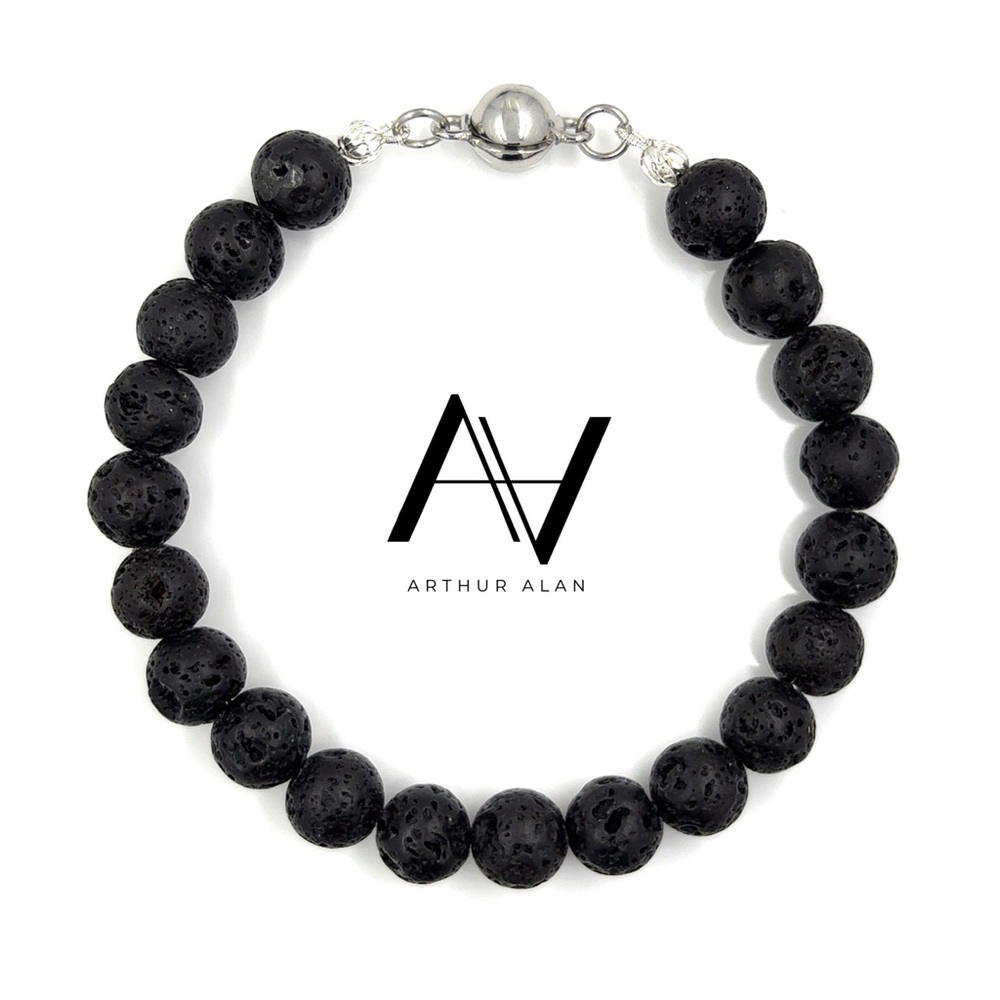 Lava Stone Beaded Bracelet | Arthur Alan Jewelry
